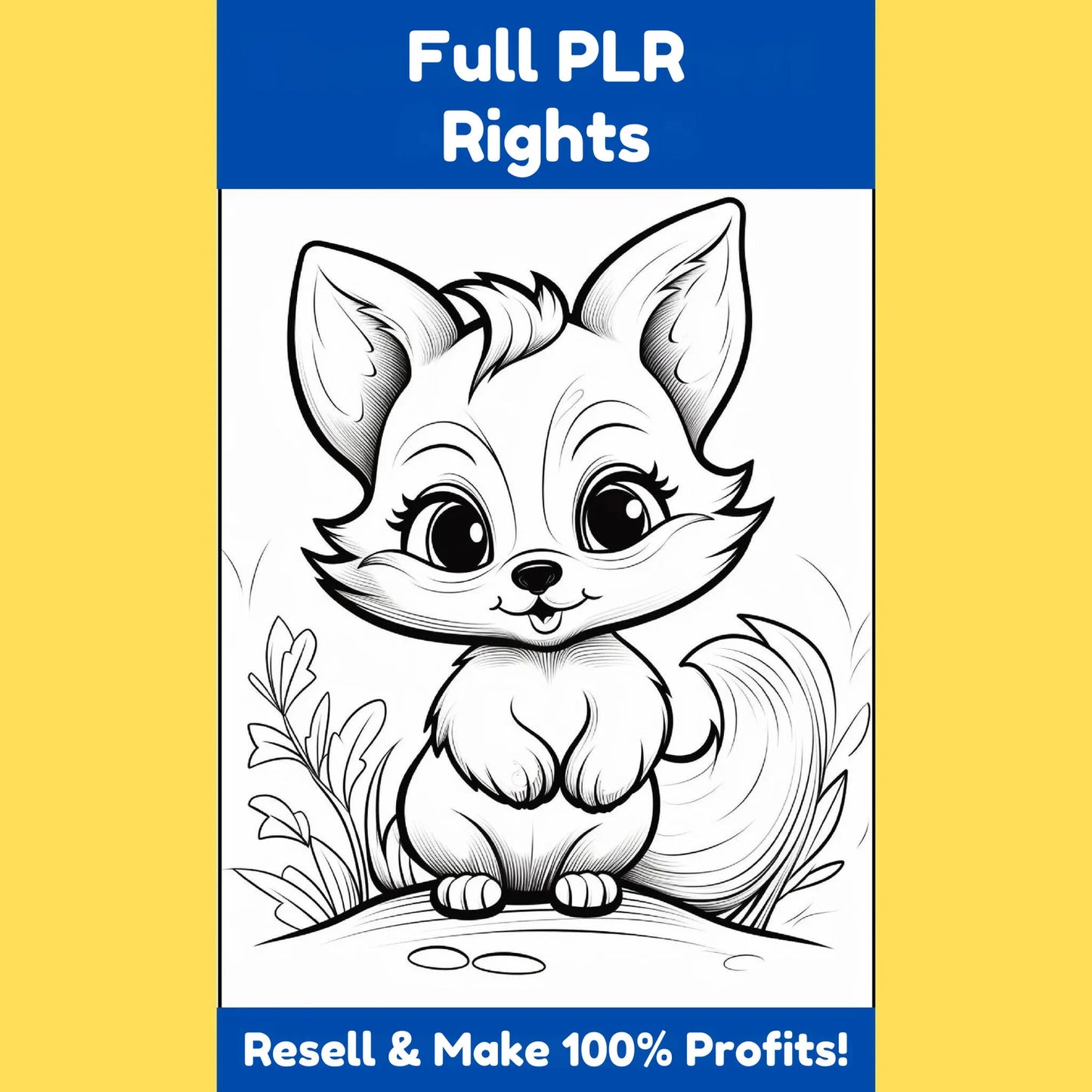 1000 Animal Coloring Pages for Kids Printable | Easy Coloring Book for Preschool & Toddlers | Fun Educational Activities | PLR Bundle | PDF
