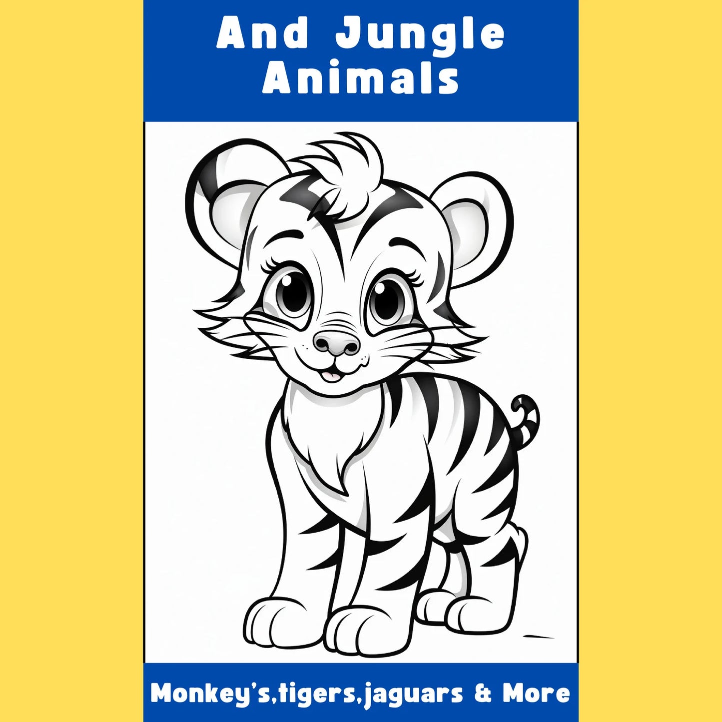 1000 Animal Coloring Pages for Kids Printable | Easy Coloring Book for Preschool & Toddlers | Fun Educational Activities | PLR Bundle | PDF