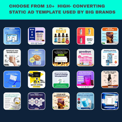 1000 Meta Ad Templates Canva Bundle: Facebook, Instagram, Shopify