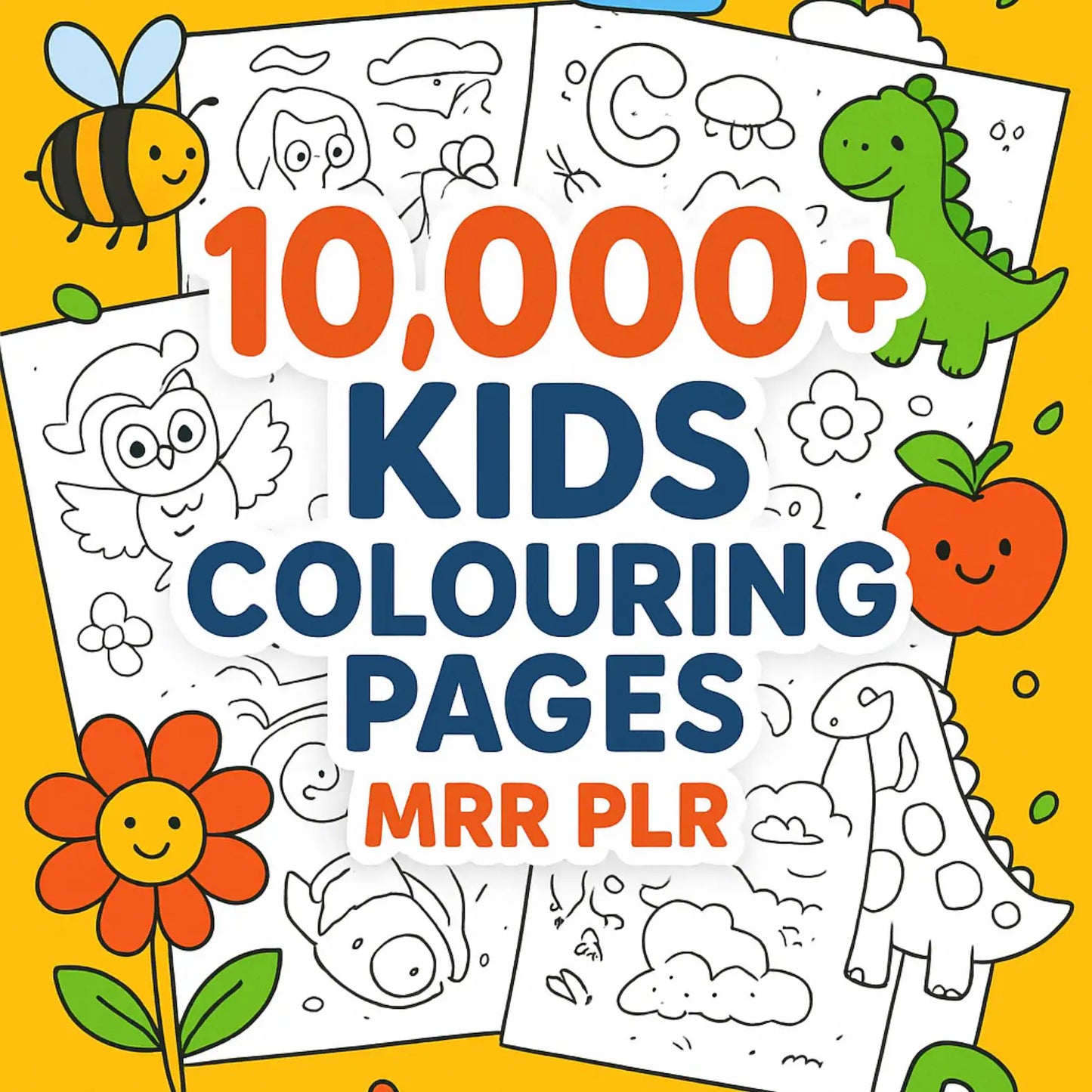 10,000+ Coloring Pages Mega Bundle PLR Kids