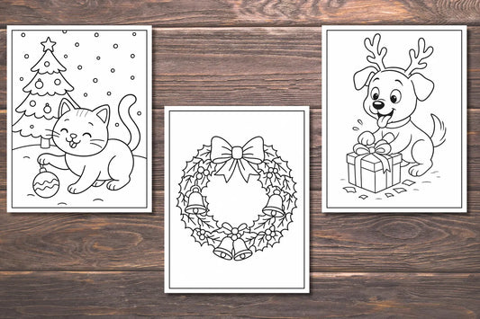 Christmas Coloring Pages, Christmas Coloring Book, Christmas Coloring Sheets, Kids Christmas Coloring Pages, Xmas Coloring Pages